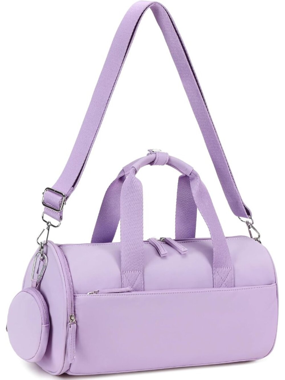 Mini Gym Bag for Women Girls Cute Small Duffle Bag 12'' with Multifunctional Poc